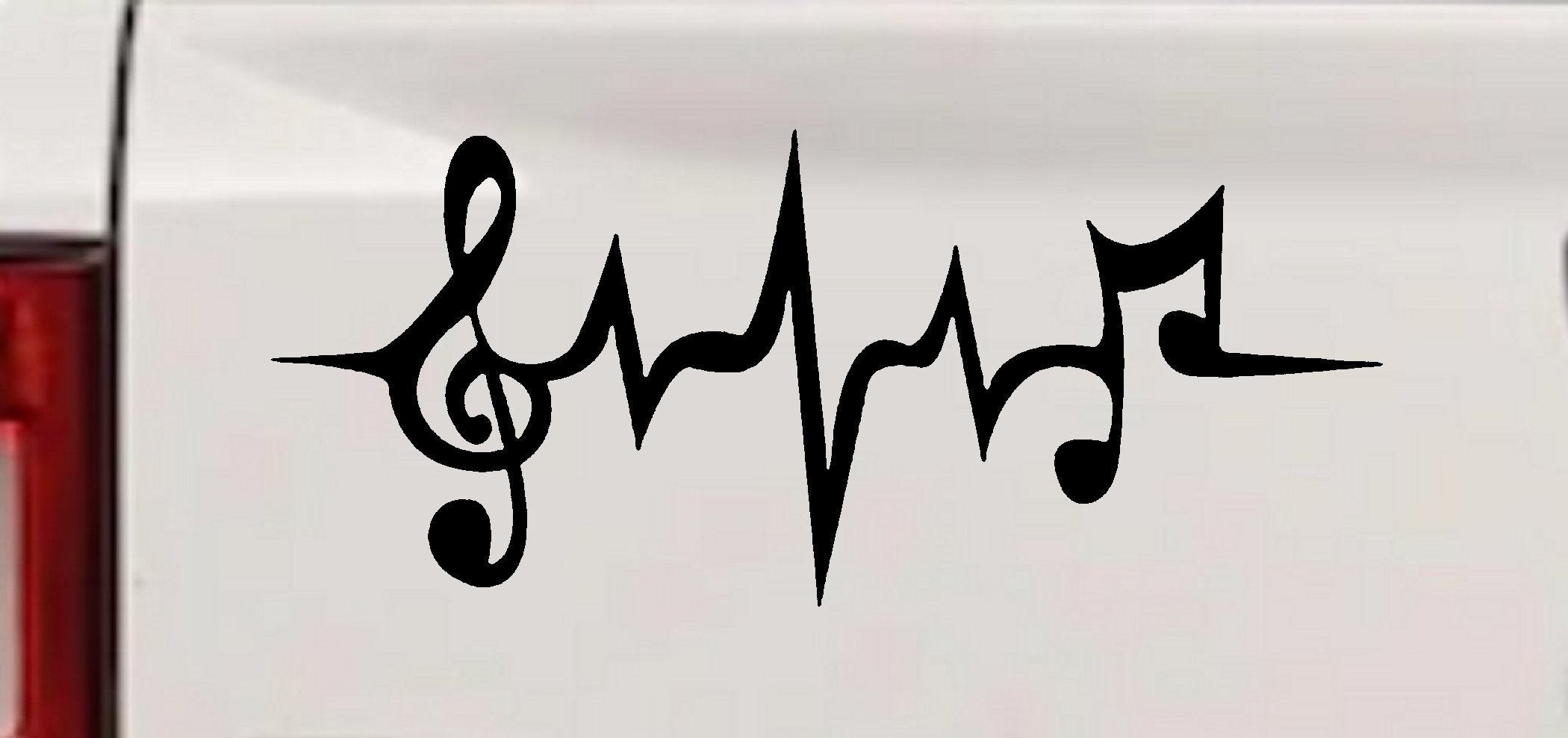 Music Notes Heartbeat Car Truck Window Vinyl Decal Sticker