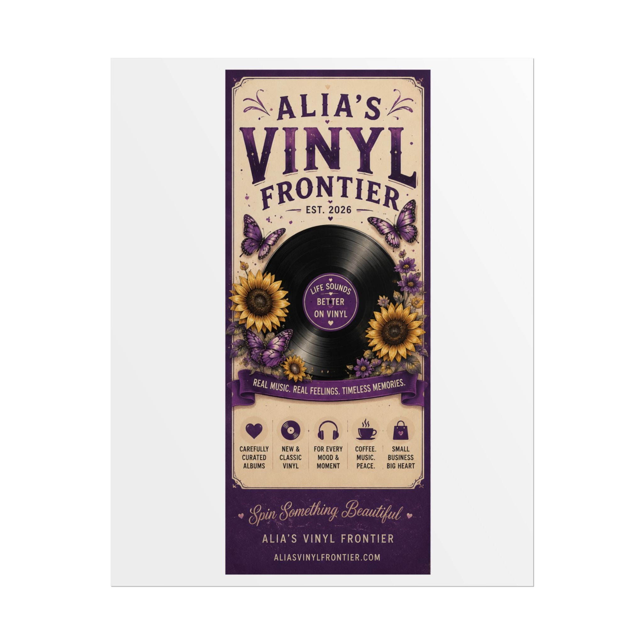 Rolled Poster – "Alia&