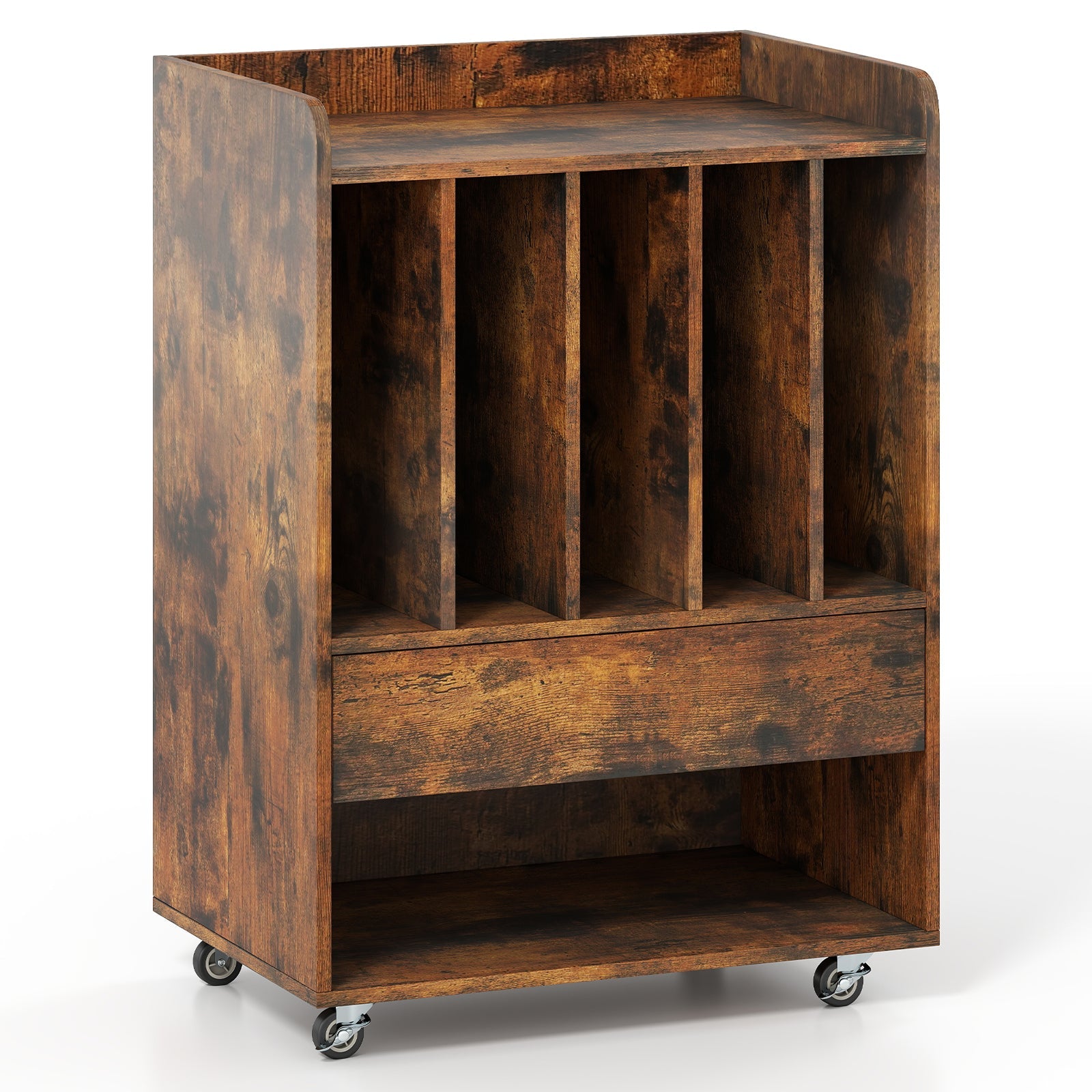 Record Player Stand Turntable Stand with Drawer and Record Holder