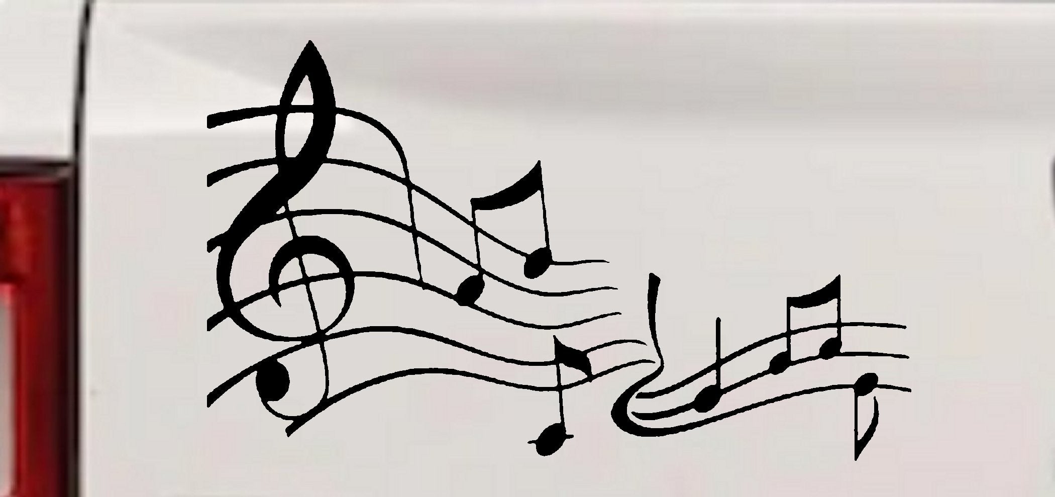 Music Scales Decal Car Truck Window Sticker Vinyl Auto Accessory