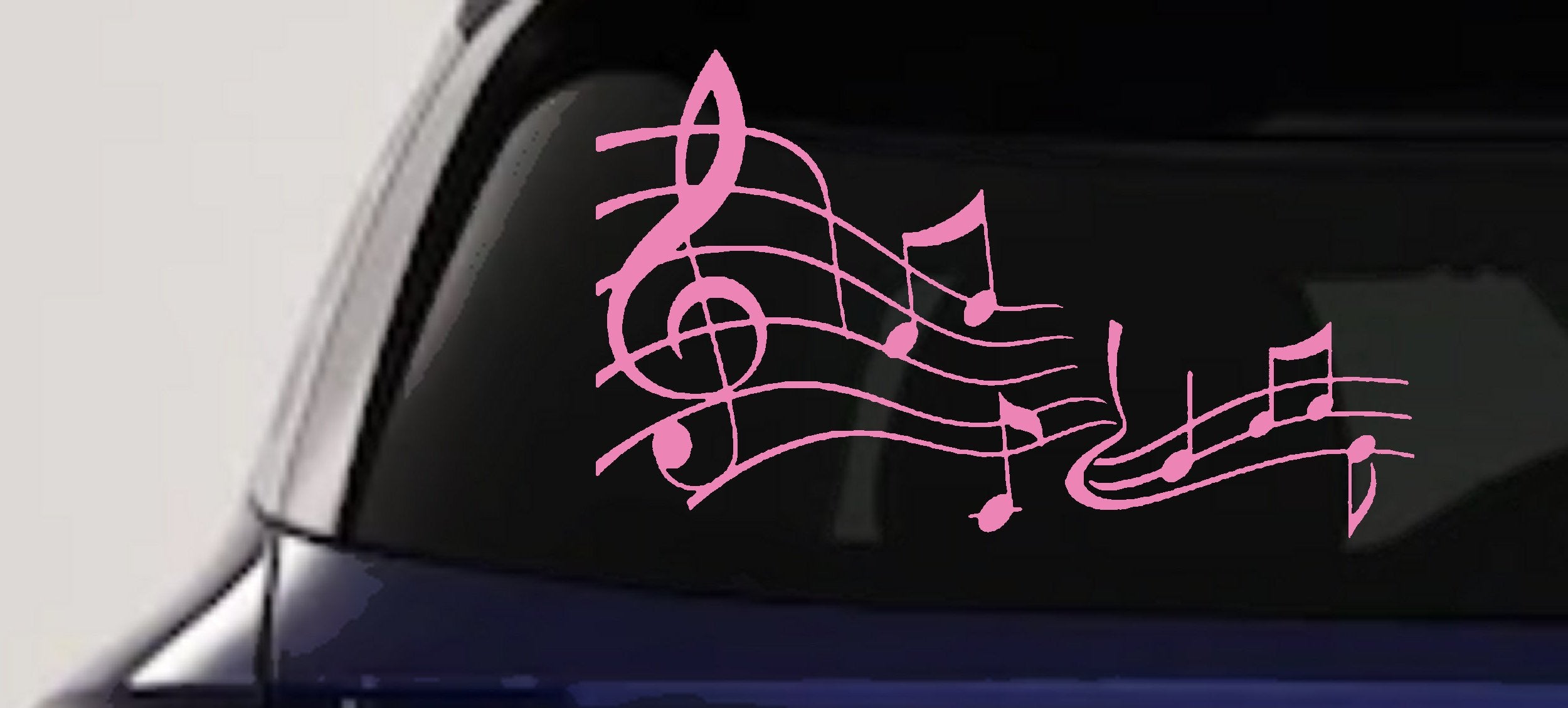 Music Scales Decal Car Truck Window Sticker Vinyl Auto Accessory
