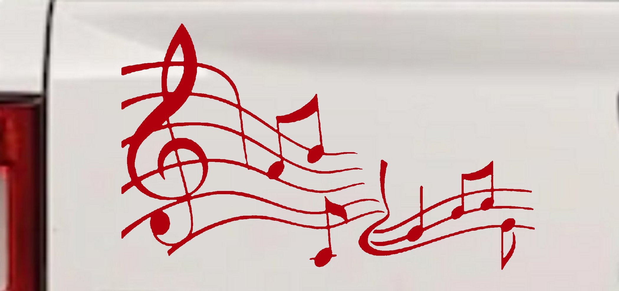 Music Scales Decal Car Truck Window Sticker Vinyl Auto Accessory