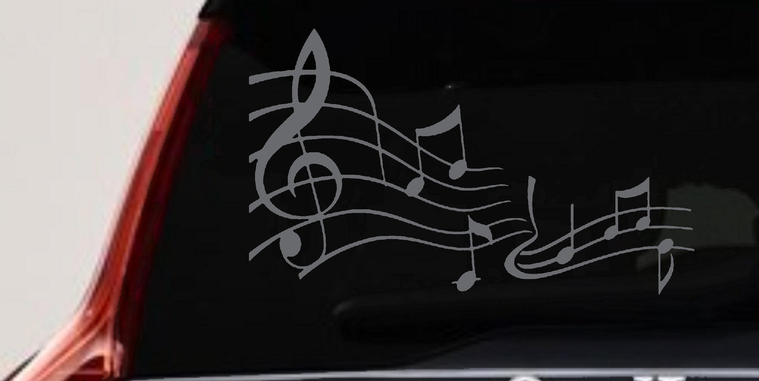 Music Scales Decal Car Truck Window Sticker Vinyl Auto Accessory