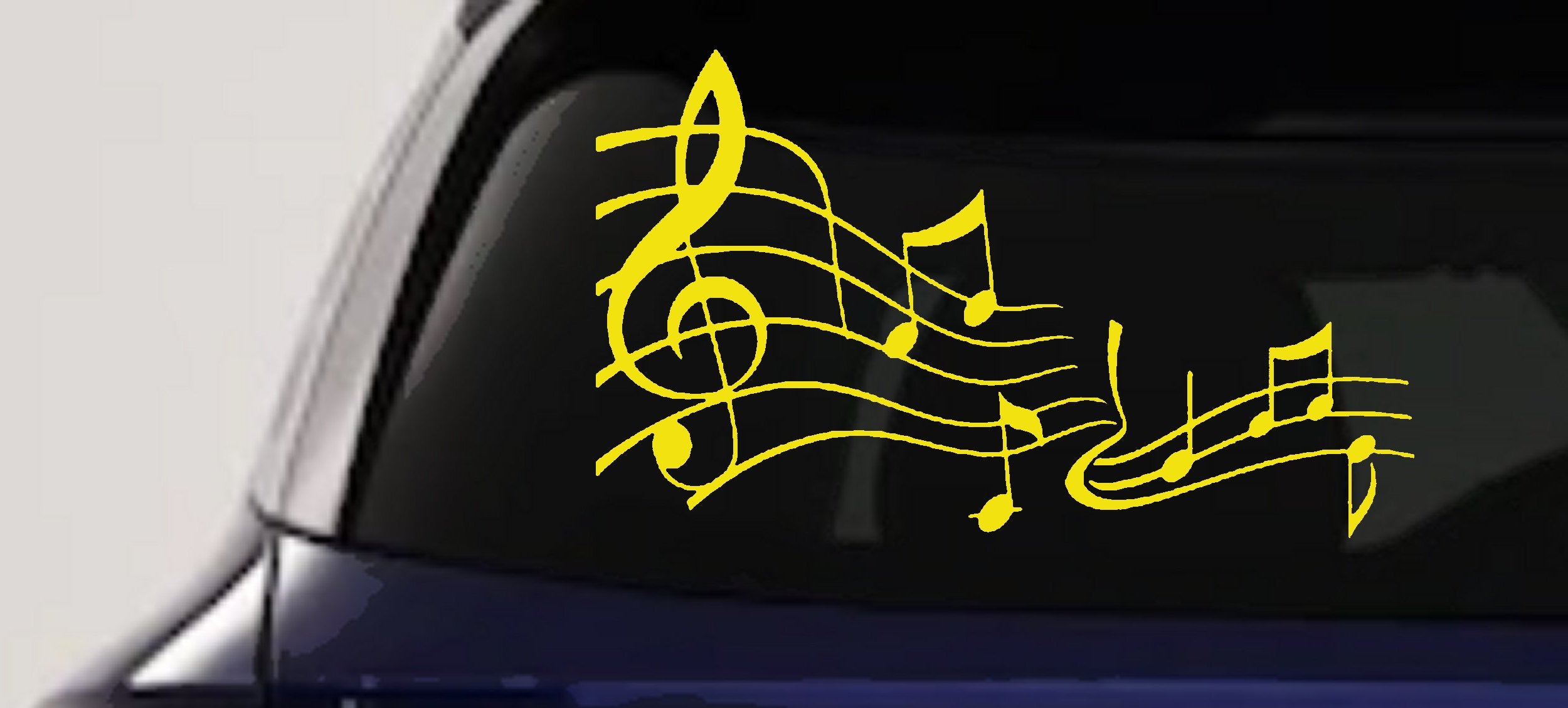 Music Scales Decal Car Truck Window Sticker Vinyl Auto Accessory