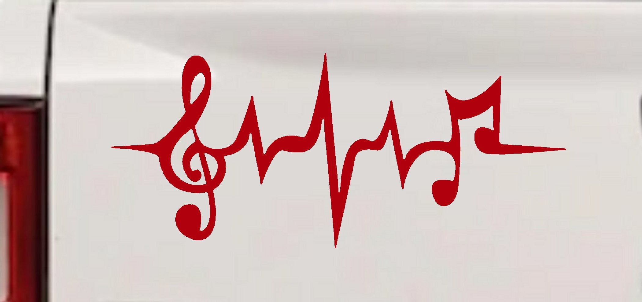 Music Notes Heartbeat Car Truck Window Vinyl Decal Sticker