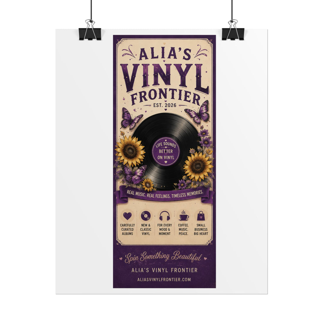 Rolled Poster – "Alia&