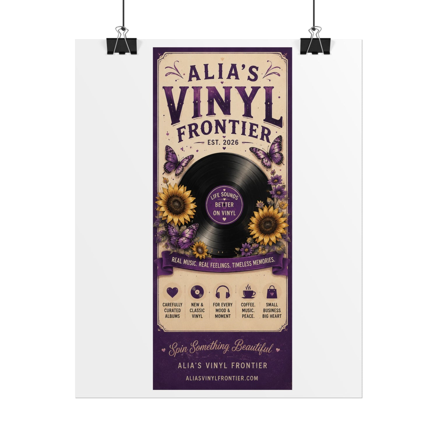 Rolled Poster – "Alia&