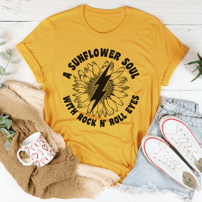Sunflower Soul &amp; Rock N Roll Eyes T-Shirt