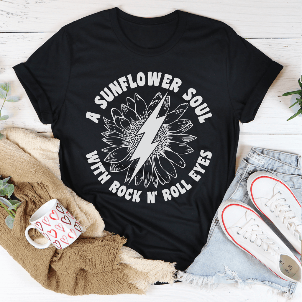 Sunflower Soul &amp; Rock N Roll Eyes T-Shirt