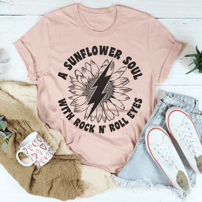 Sunflower Soul &amp; Rock N Roll Eyes T-Shirt