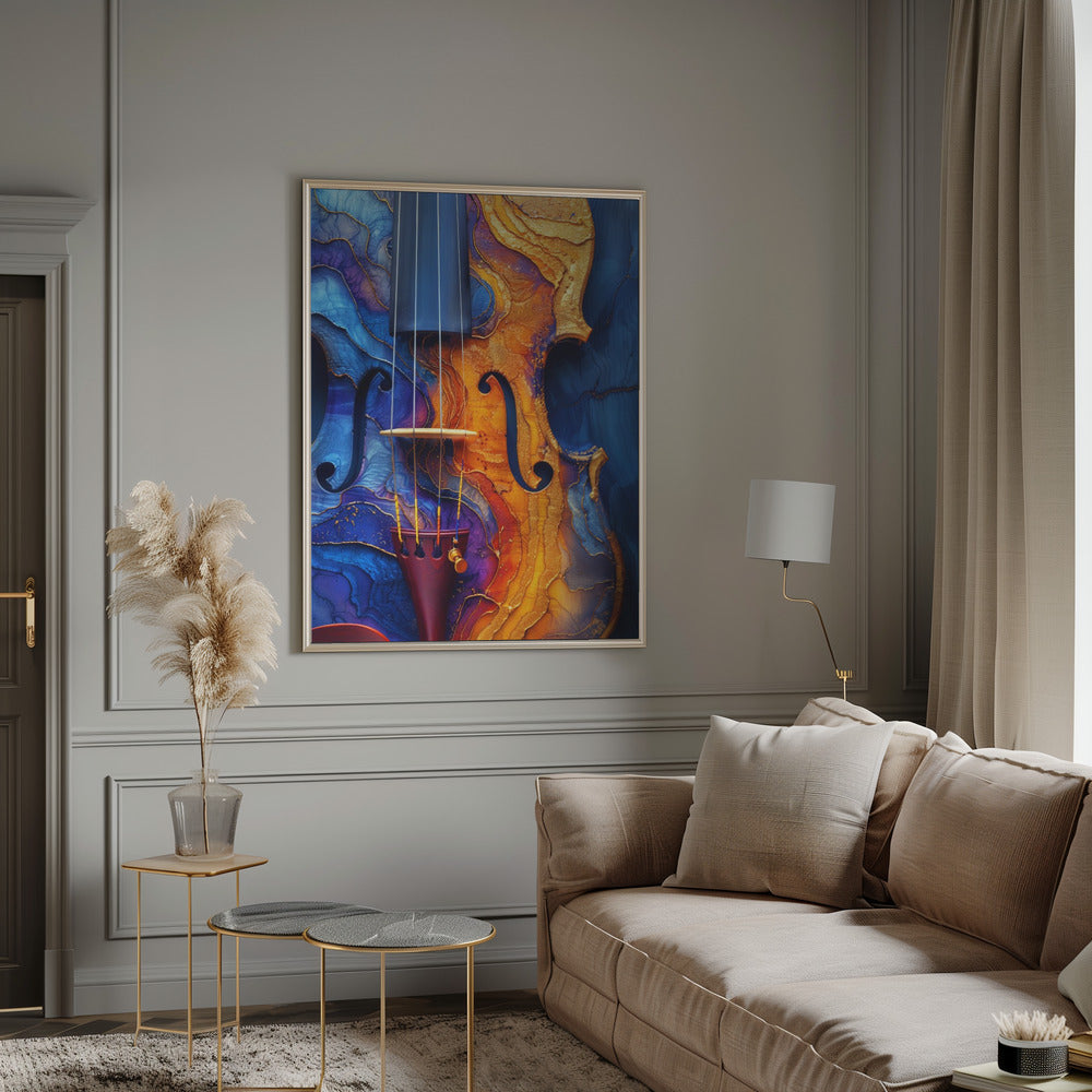 Music Violin 2--Poster Music Canvas Print