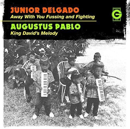the album cover for Junior Delgado - Away with You Fussing &amp; Fighting