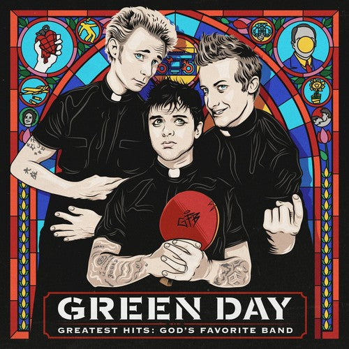 the album cover for Green Day - Greatest Hits: God&