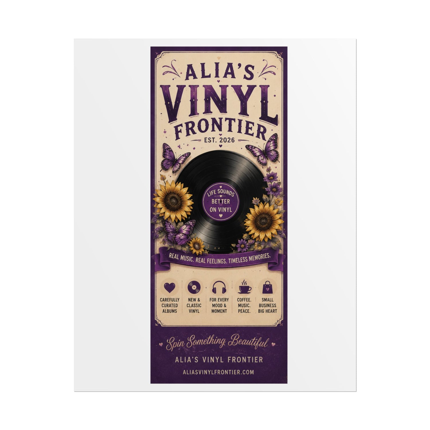 Rolled Poster – "Alia&