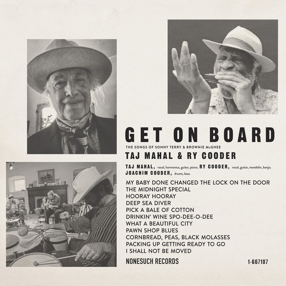 the album cover for Taj Mahal &amp; Ry Cooder - Get On Board [LP]