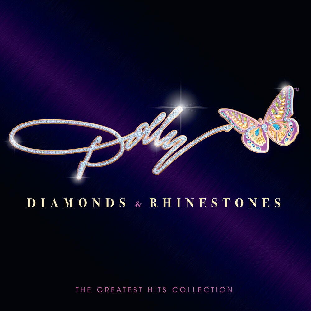 the album cover for Dolly Parton - Diamonds &amp; Rhinestones : The Greatest Hits Collection