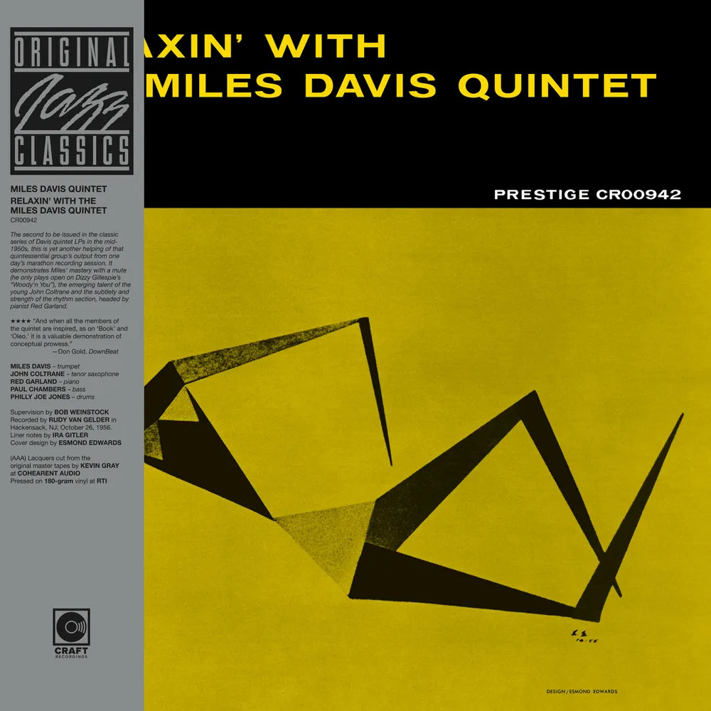 the album cover for The Miles Davis Quintet - Relaxin&
