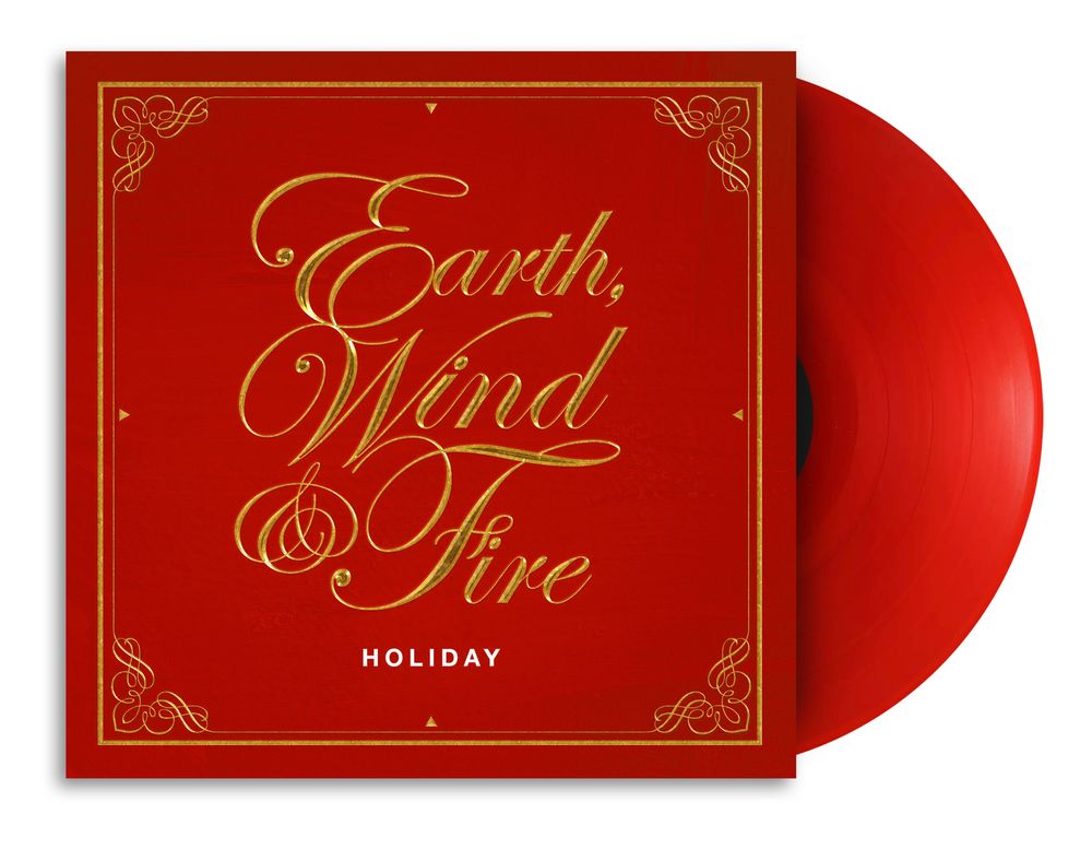 the album cover for Earth, Wind &amp; Fire - Holiday [Translucent Ruby]