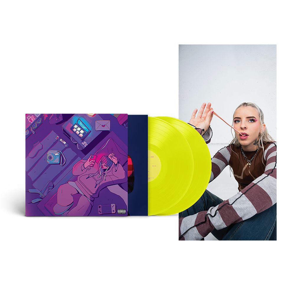 the album cover for Young Miko - att. [Neon Yellow with Poster]