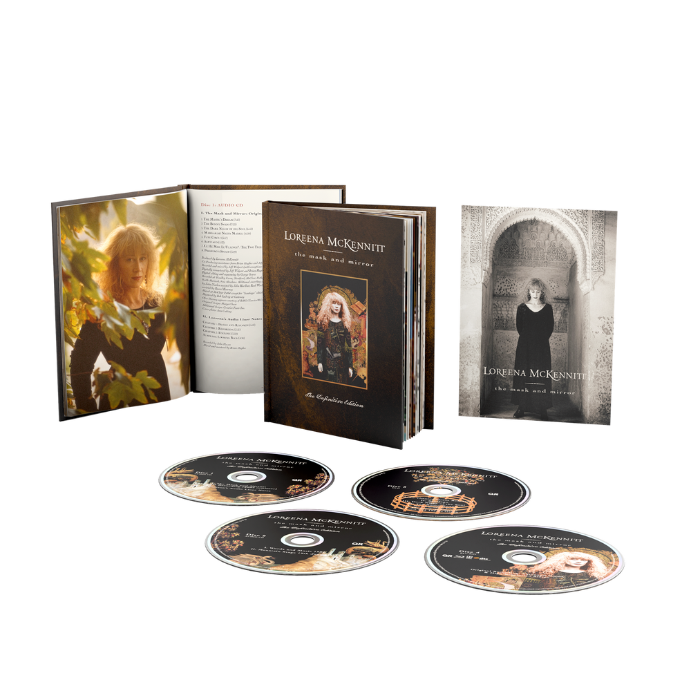 the album cover for Loreena McKennitt - The Mask and Mirror (The Definitive Edition) [2 CD/DVD/Blu-ray Audio]