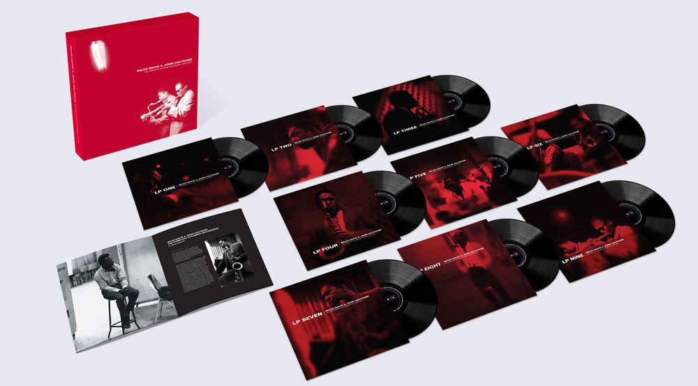 the album cover for Miles Davis &amp; John Coltrane - Miles Davis &amp; John Coltrane - The Complete Columbia Recordings: 1955-1961 [9 LP Box Set]