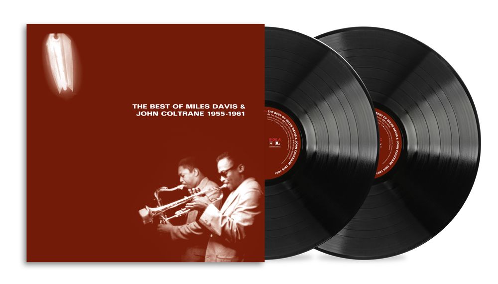 the album cover for Miles Davis &amp; John Coltrane - The Best of Miles Davis &amp; John Coltrane: 1955-1961 [2 LP]