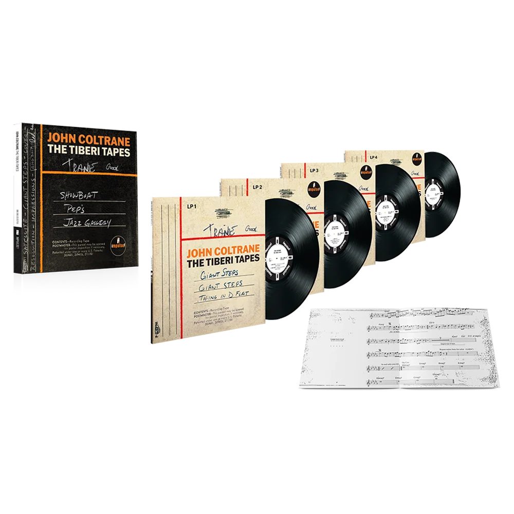 the album cover for John Coltrane - The Tiberi Tapes [4LP Box]