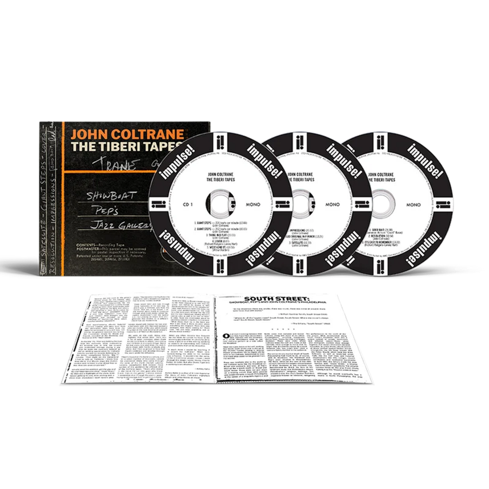the album cover for John Coltrane - Tiberi Tapes [Box]