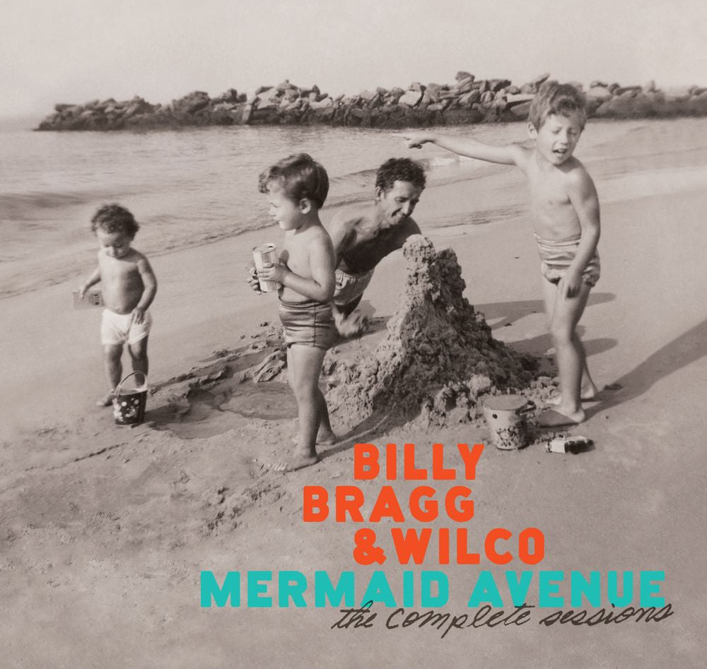 the album cover for Billy Bragg &amp; Wilco - Mermaid Avenue: The Complete Sessions - [4 CD Deluxe Portfolio Book]