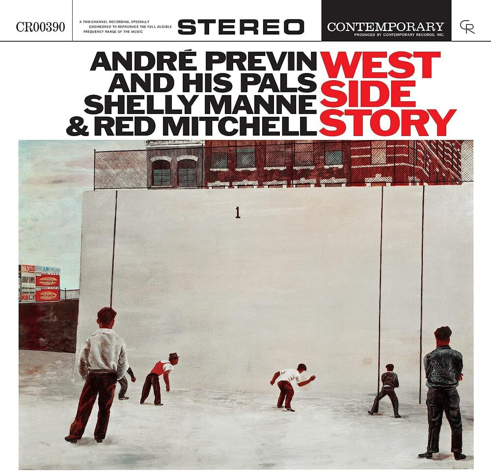 the album cover for André Previn and His Pals Shelly Manne &amp; Red Mitchell - West Side Story [Contemporary Records Acoustic Sounds Series] [LP]