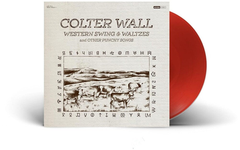 the album cover for Colter Wall - Western Swing &amp; Waltzes [Red Opaque LP]