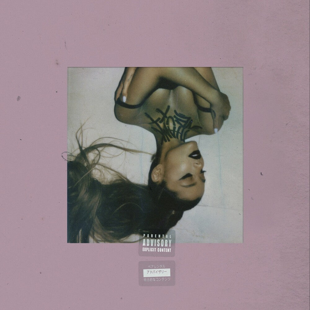 the album cover for Ariana Grande - Thank U Next [Clear Vinyl]