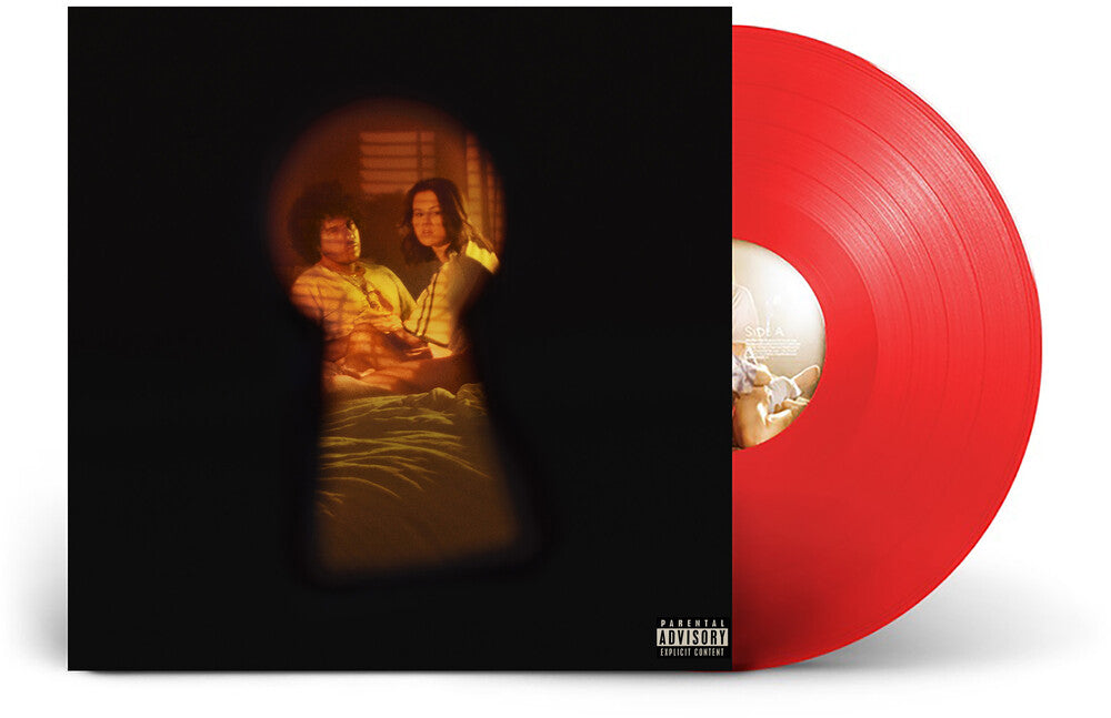 the album cover for Selena Gomez &amp;amp; Benny Blanco - I Said I Love You First [Candy Cane Red LP]