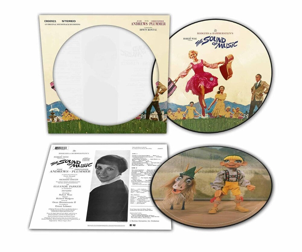 the album cover for Julie Andrews, Rodgers &amp;amp; Hammerstein - The Sound Of Music (Original Soundtrack Recording) [Picture Disc LP]