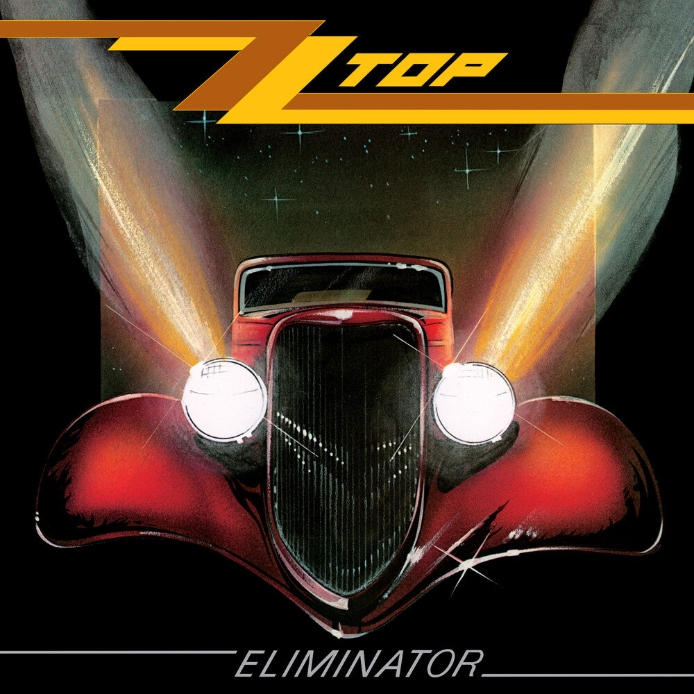 the album cover for ZZ Top - Eliminator (Rktbr25) (Brick &amp; Mortar Exclusive) (Hifi)