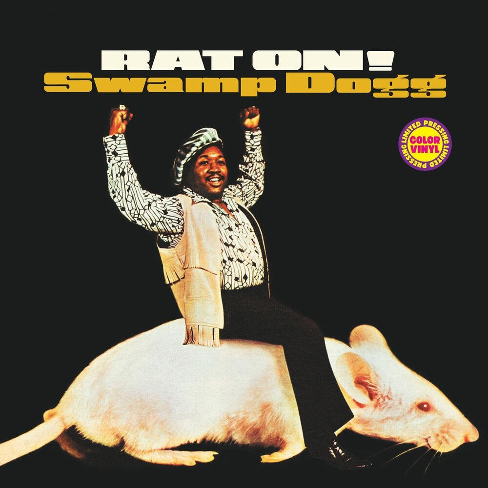 Swamp Dogg Rat On Vinyl the album cover for Swamp Dogg - Rat On! (clear Green Vinyl)