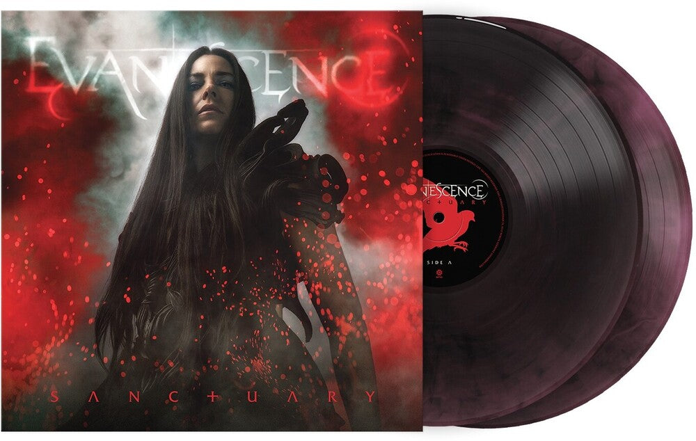 the album cover for Evanescence - Sanctuary [Deep Purple &amp; Black Marble]