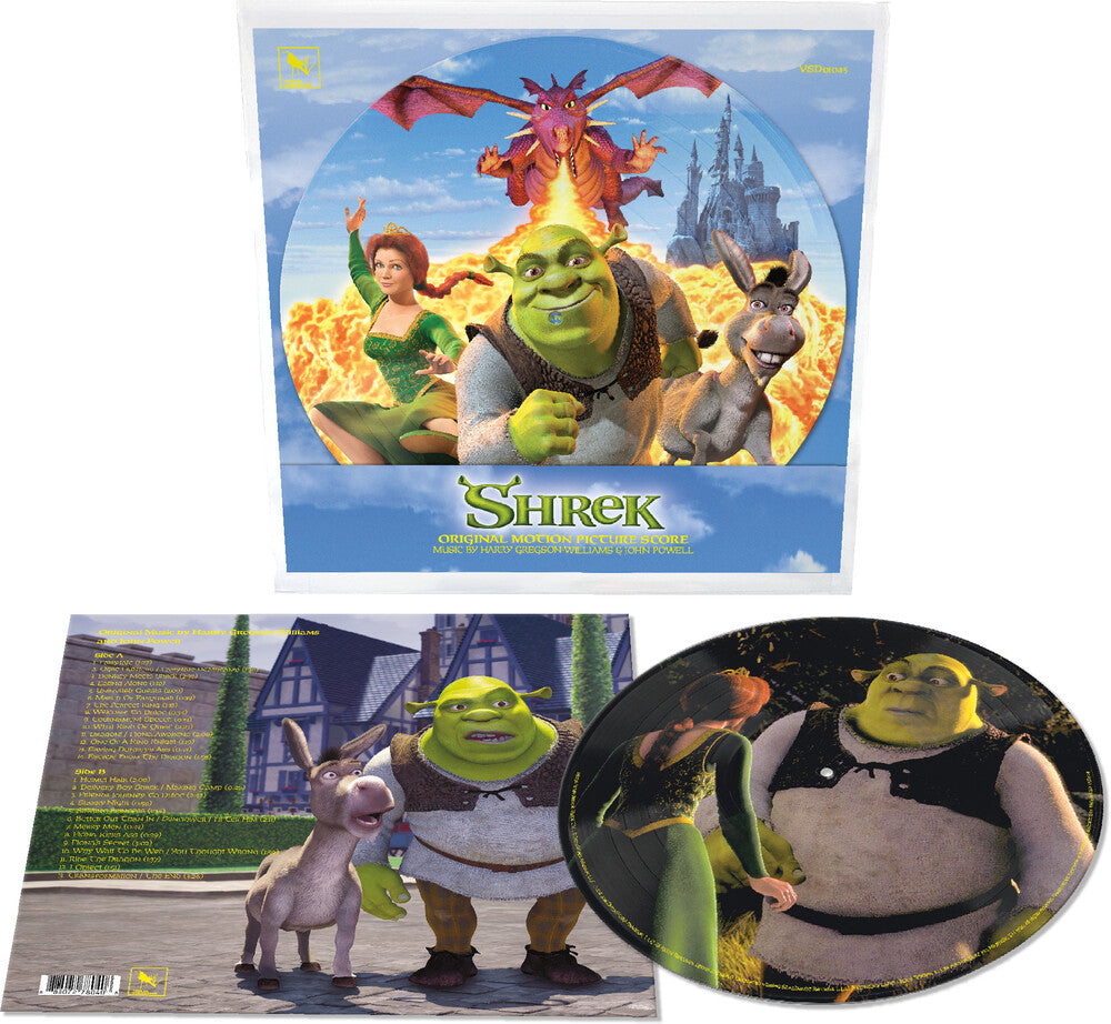 the album cover for Harry Gregson-Williams &amp; John Powell - Shrek - 25th Anniversary [Picture Disc]