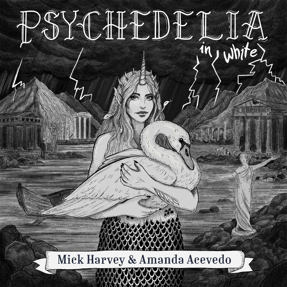 the album cover for Mick &amp; Amanda Acevedo Harvey - Psychedelia in White
