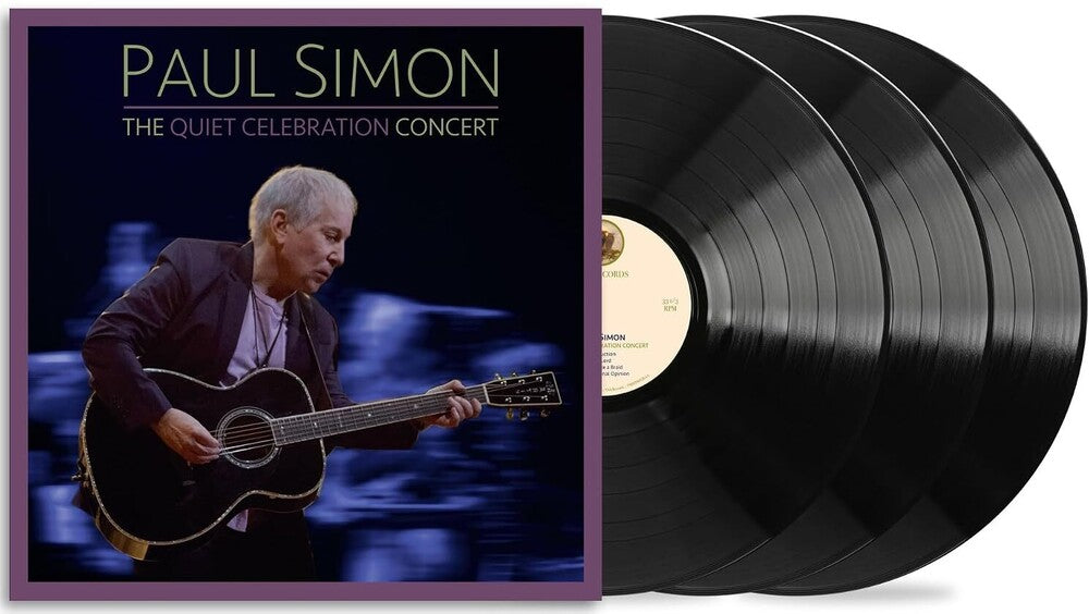 the album cover for Paul Simon - The Quiet Celebration Concert
