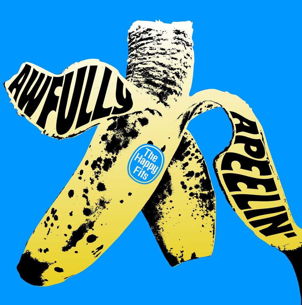 the album cover for Happy Fits - Awfully Apeelin&