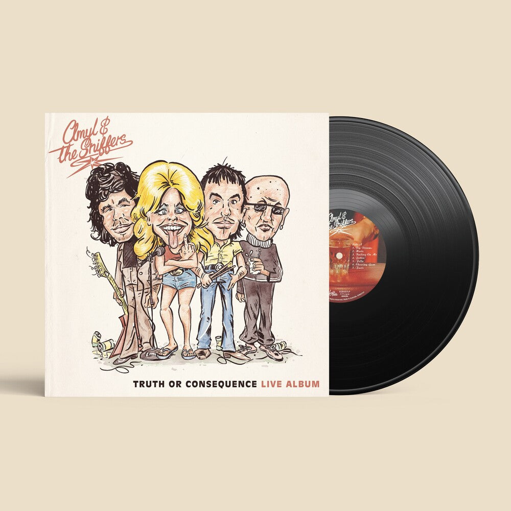 the album cover for Amyl &amp; The Sniffers - Truth Or Consequence [Black]