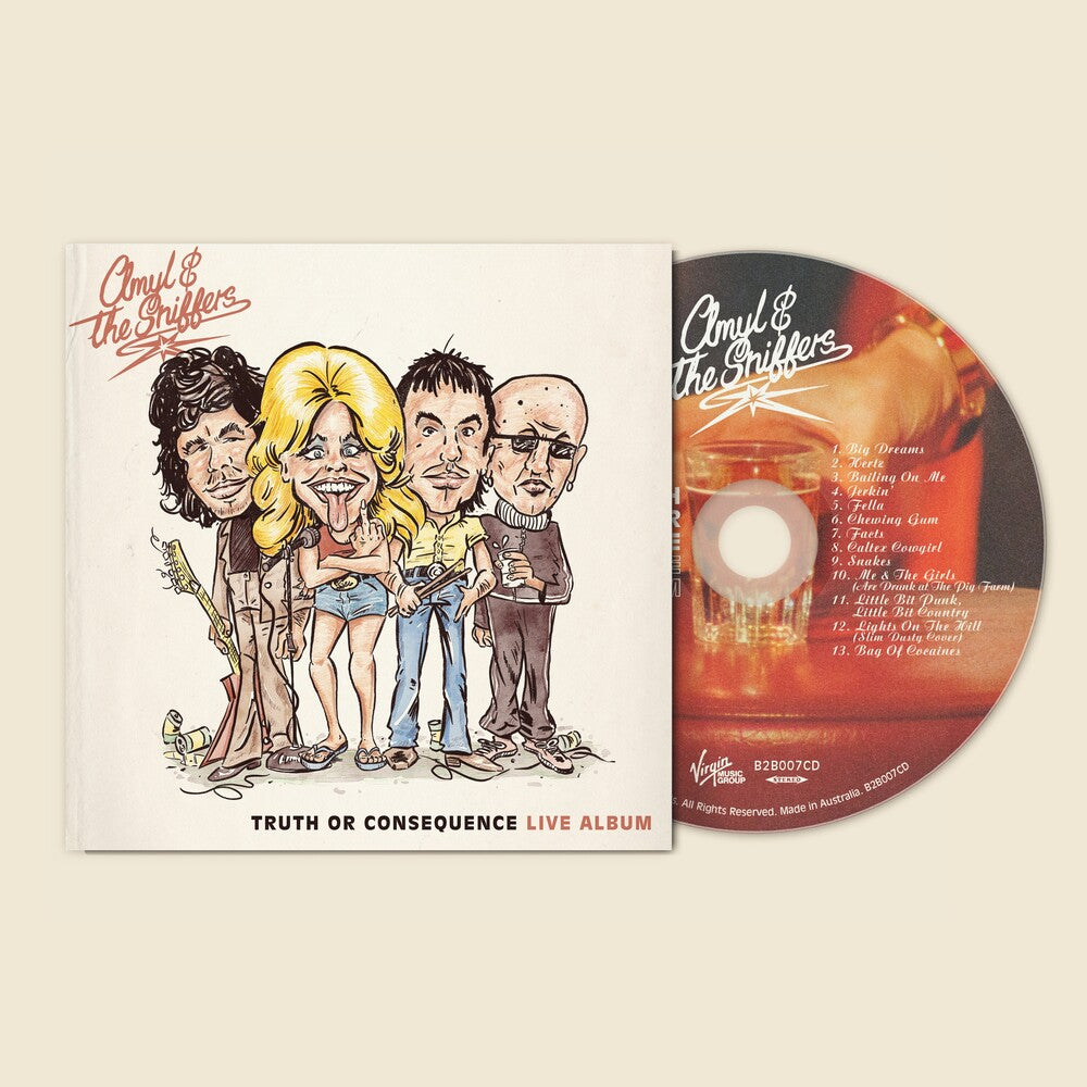 the album cover for Amyl &amp; The Sniffers - Truth Or Consequence [4-Panel Digipak]