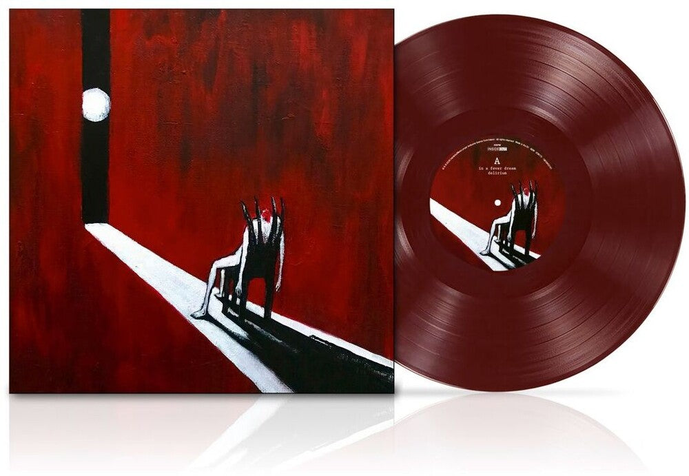 the album cover for Haken - In A Fever Dream - Deep Blood Red Colored Vinyl