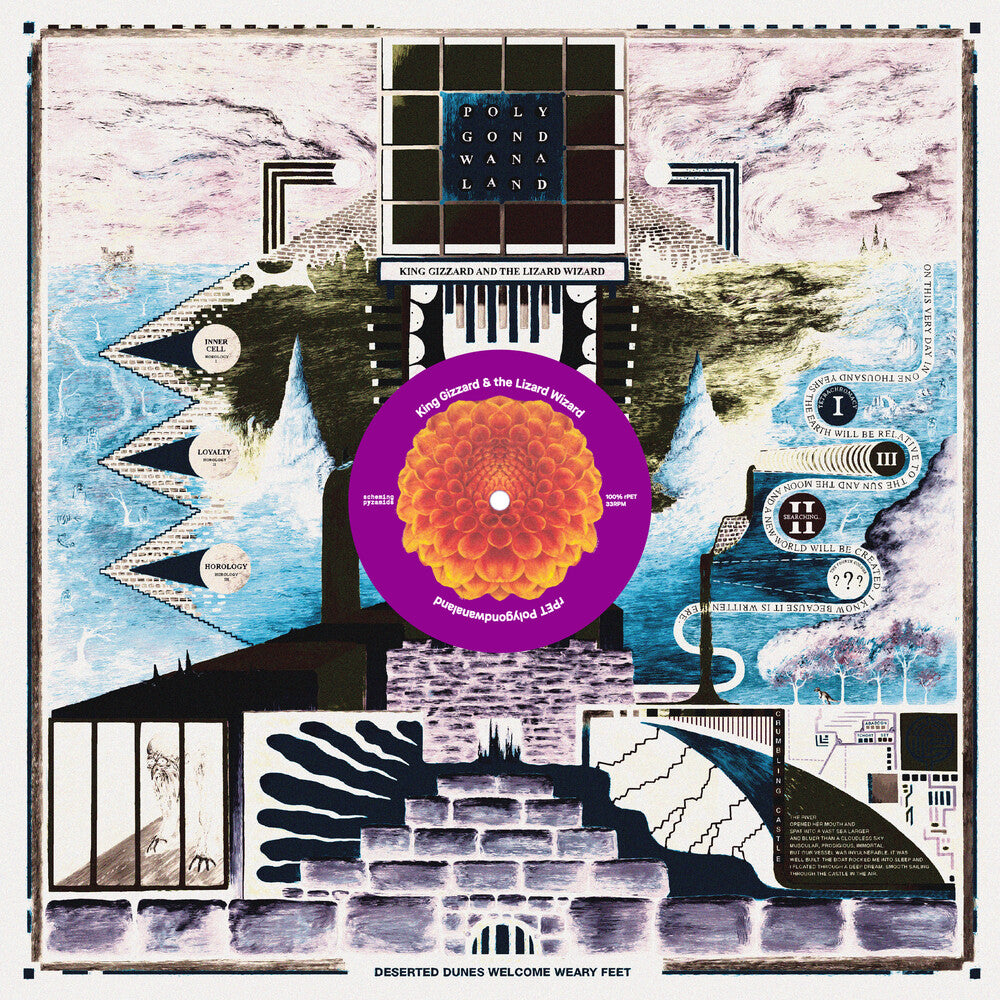 the album cover for King Gizzard &amp; The Lizard Wizard - Polygondwanaland 2026 [180g Translucent Purple]