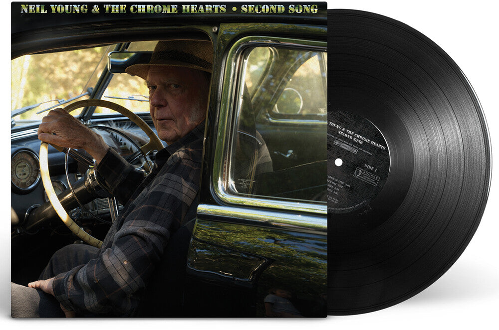 the album cover for Neil Young &amp; The Chrome Hearts - Second Song