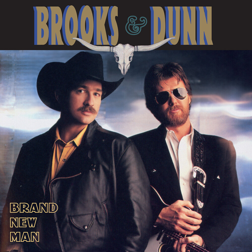 the album cover for Brooks &amp; Dunn - Brand New Man (Anniversary) [Grey]