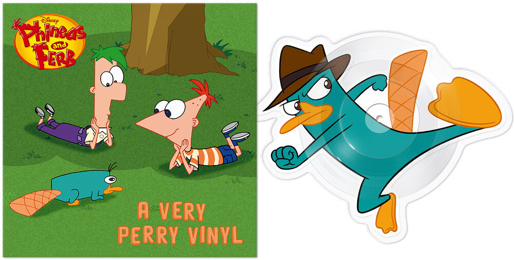 the album cover for Phineas &amp; Ferb - Perry The Platypus / There&