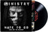 the album cover for Ministry - Hate To Go - Take Out Or Delivery [Black]