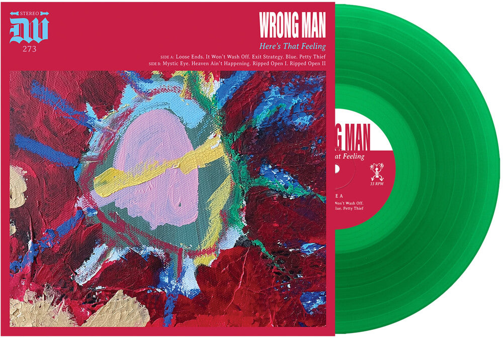 the album cover for Wrong Man - Here&
